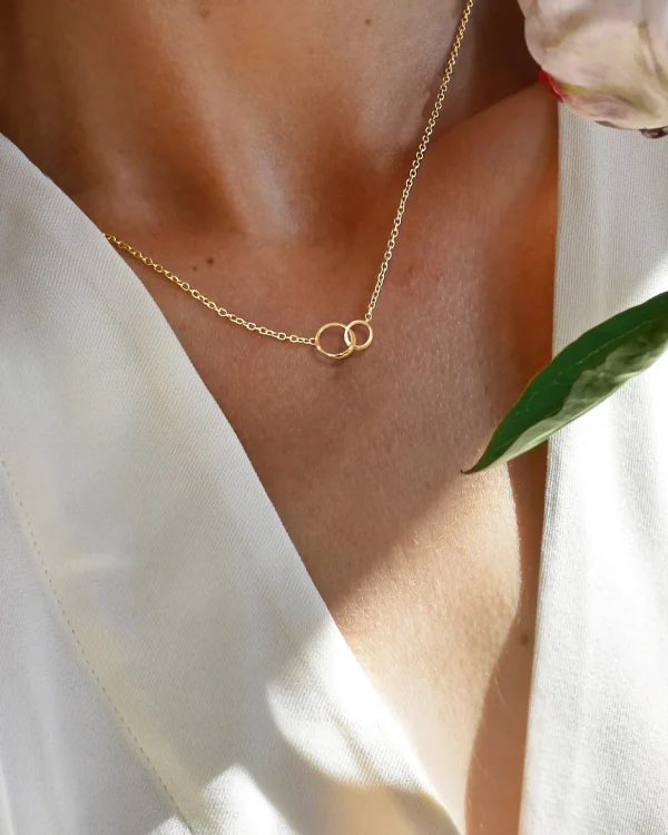 Les Amis drop necklace gold