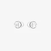 Les Amis drop studs silver