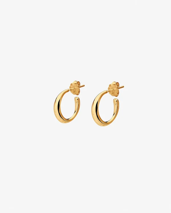 Les Amis small hoops gold