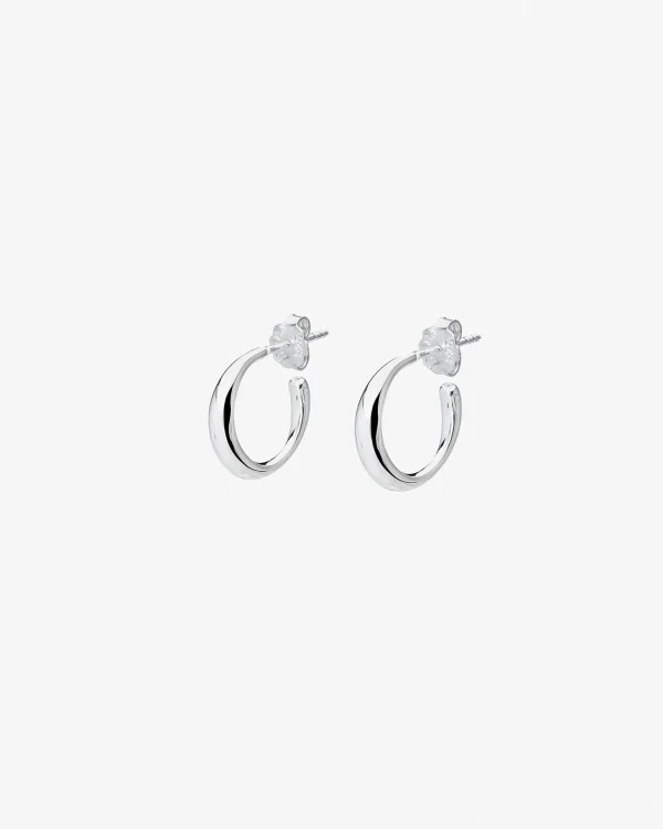 Les Amis small hoops silver