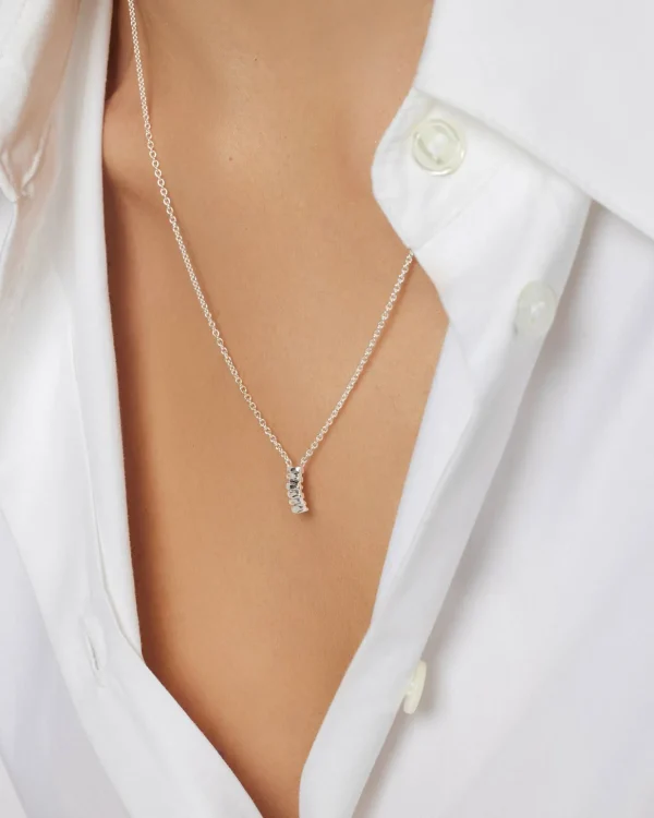 Les Roches drop necklace silver