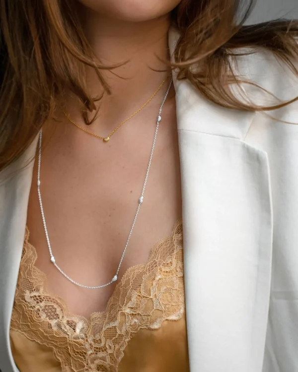 Love bubble full necklace silver