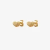 Love bubble studs gold