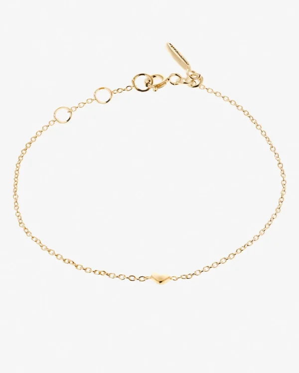 Loving Heart drop bracelet gold