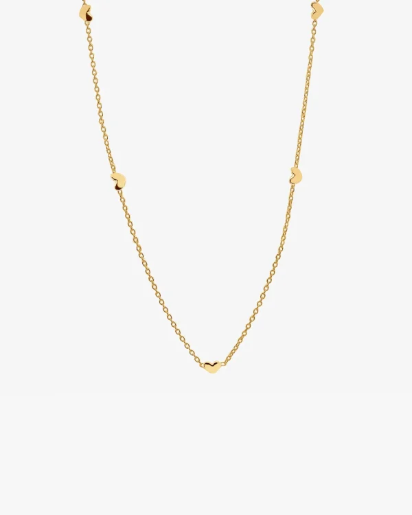 Loving Heart drop full necklace gold