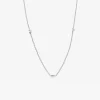 Loving Heart drop full necklace silver