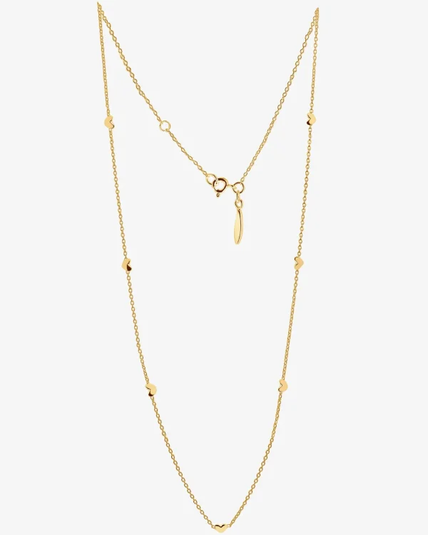 Loving Heart drop full necklace gold