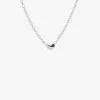 Loving Heart drop necklace silver