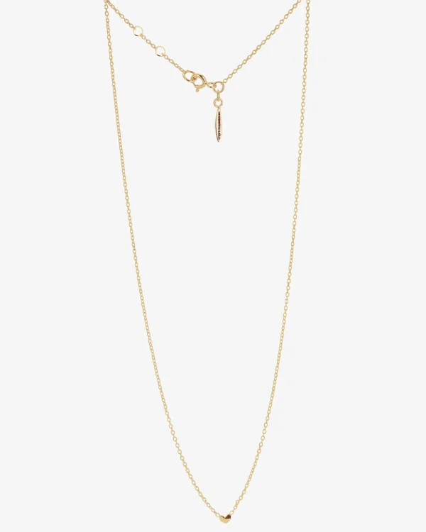 Loving Heart drop necklace gold