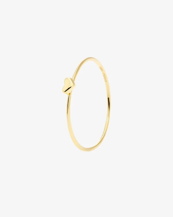 Loving Heart drop ring gold