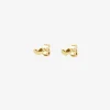Loving Heart drop studs gold