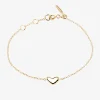 Loving Heart medium single bracelet gold