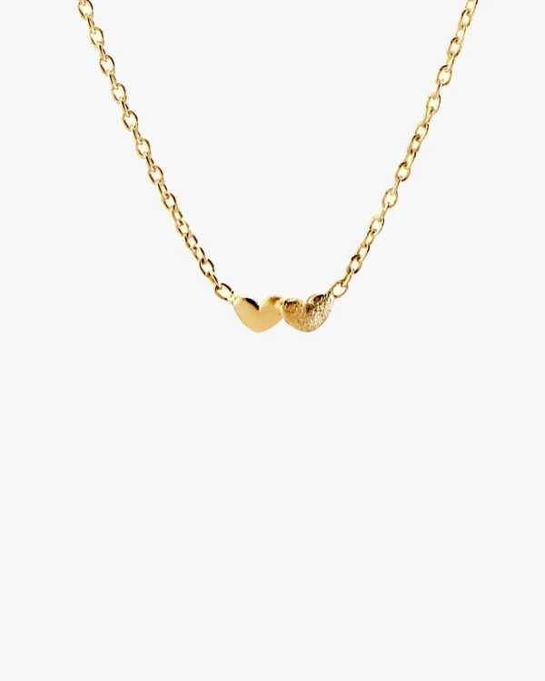 Loving heart necklace gold