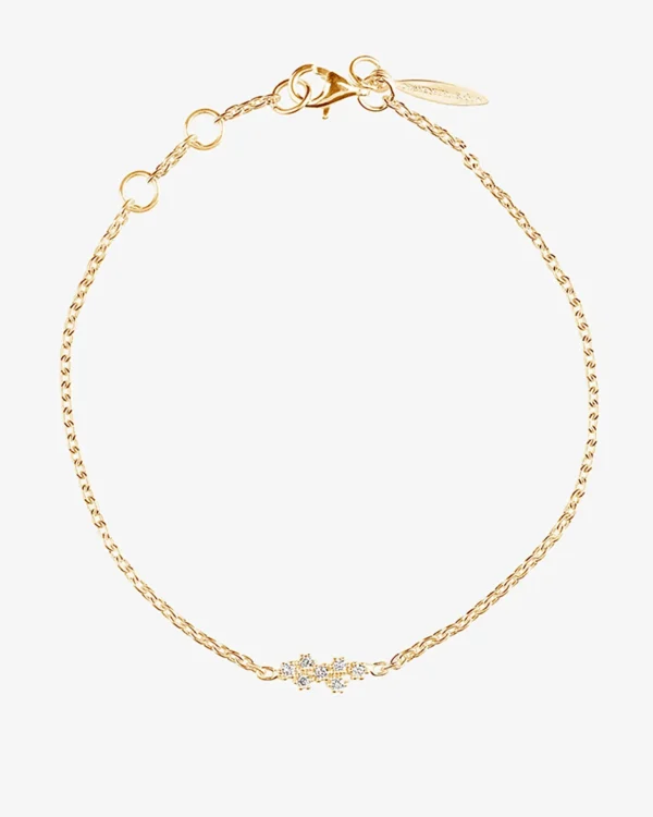 Milky Way drop bracelet gold