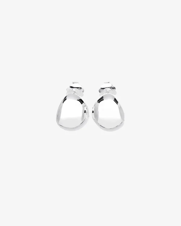 Morning Dew hoops silver
