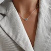 Morning Dew small necklace silver