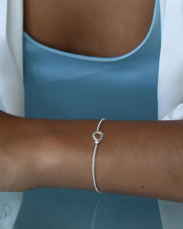 Ocean drop bracelet silver