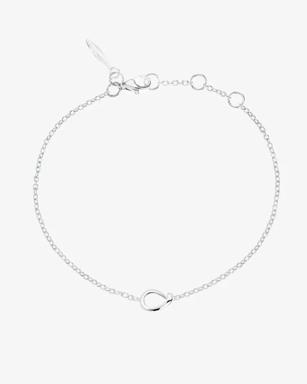 Ocean drop bracelet silver