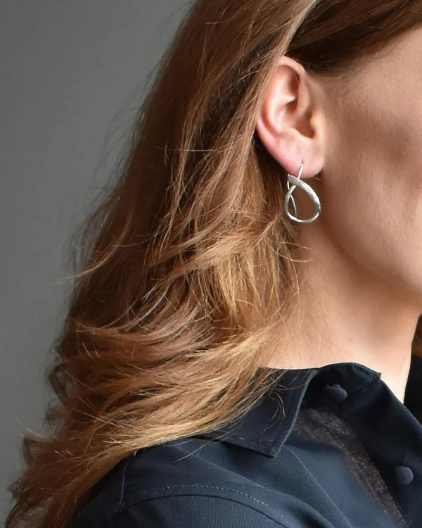 Ocean earrings silver