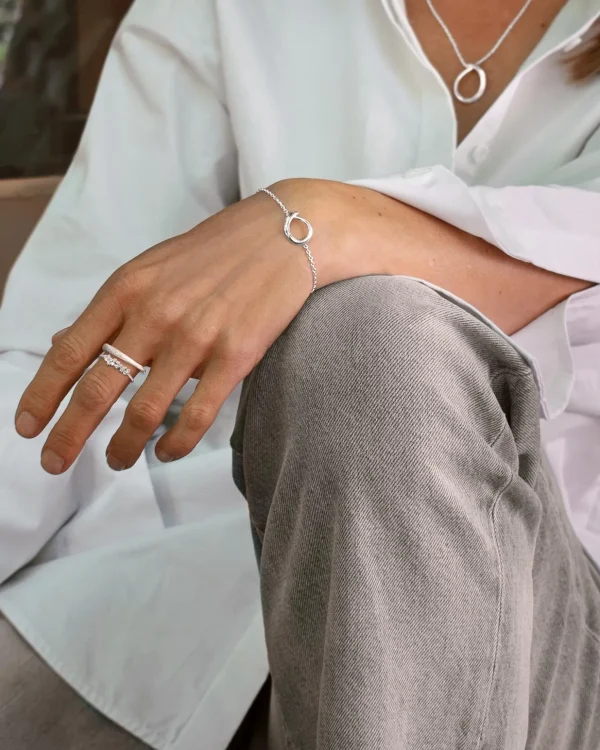 Ocean small single bracelet silver