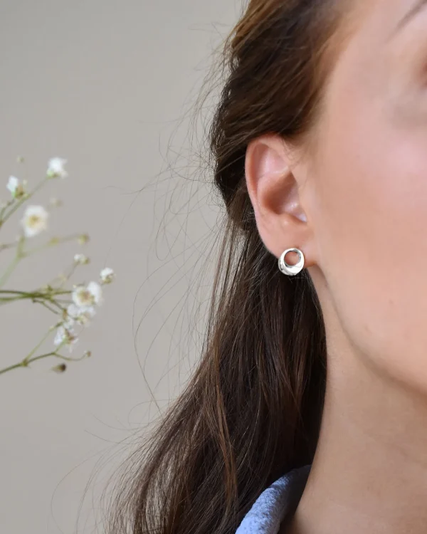 Orbit drop studs silver