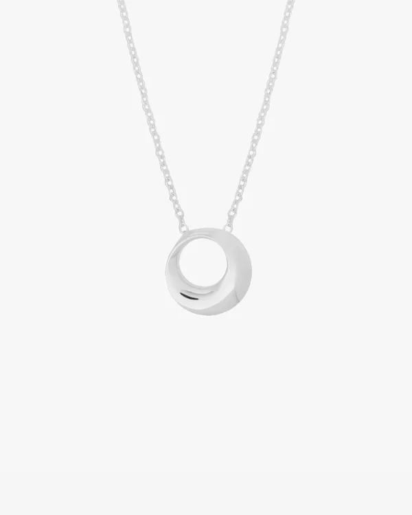 Orbit necklace silver