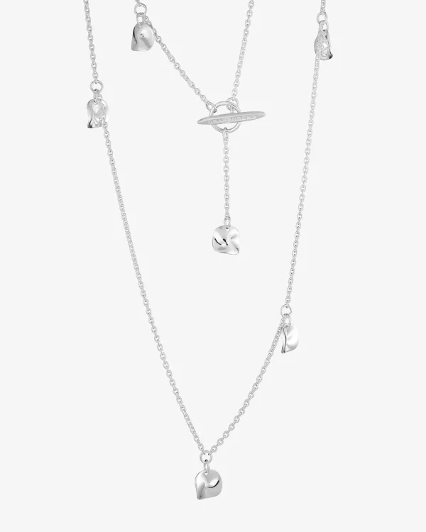 Pacific necklace long silver