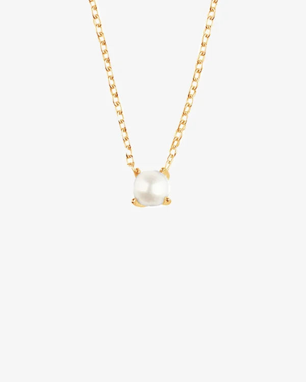 Petite Pearl necklace gold