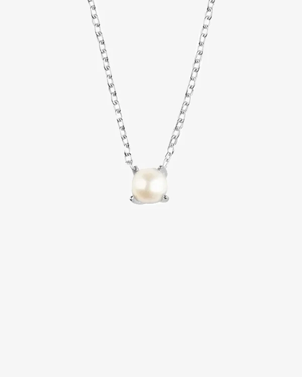 Petite Pearl necklace silver