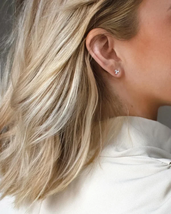 Petite Star studs silver