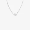 Rocky Shore drop necklace silver