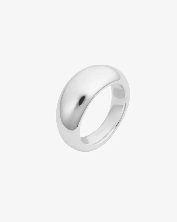 Stardust grande ring polished silver