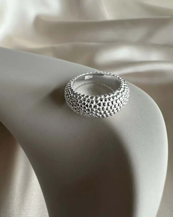 Stardust grande ring silver