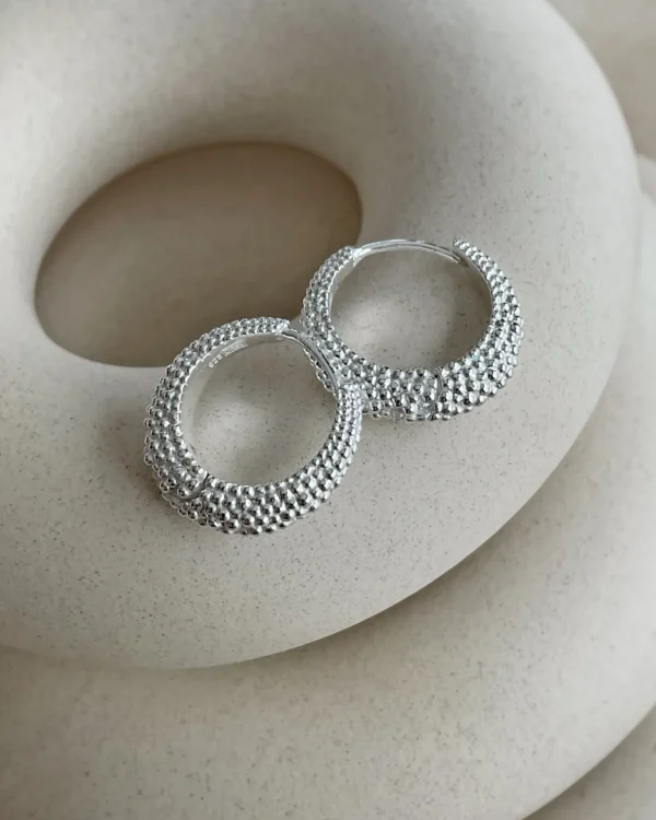 Stardust hoops silver