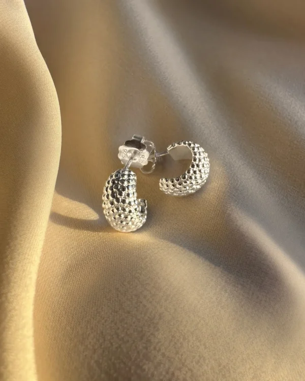 Stardust medium hoops silver