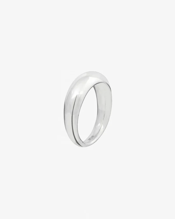 Stardust ring polished silver