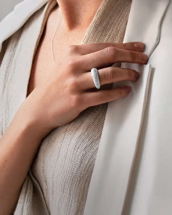 Stardust ring silver