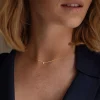 Stella Nova drop necklace gold