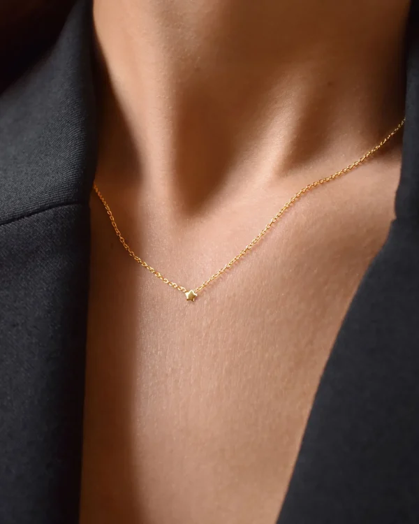 Stella Nova drop necklace gold