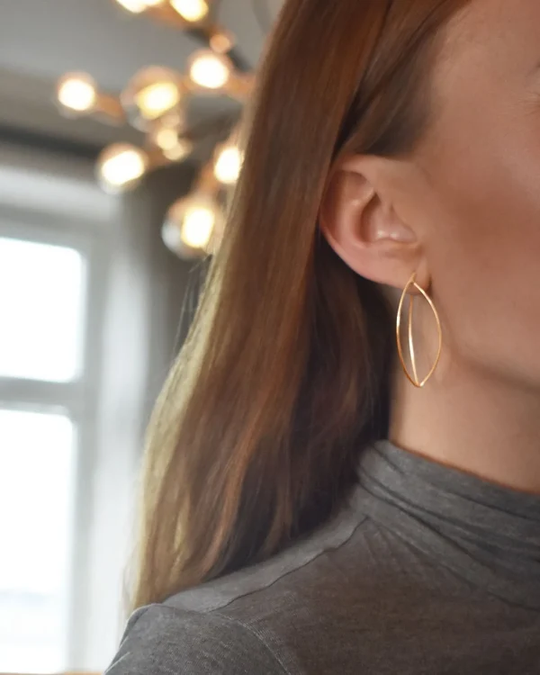 Together big earrings gold