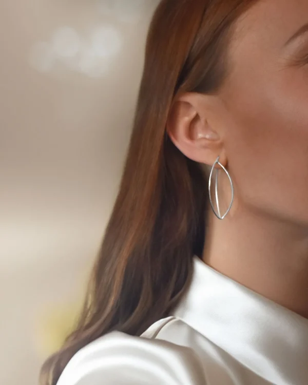Together big earrings silver