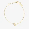 Together drop bracelet gold