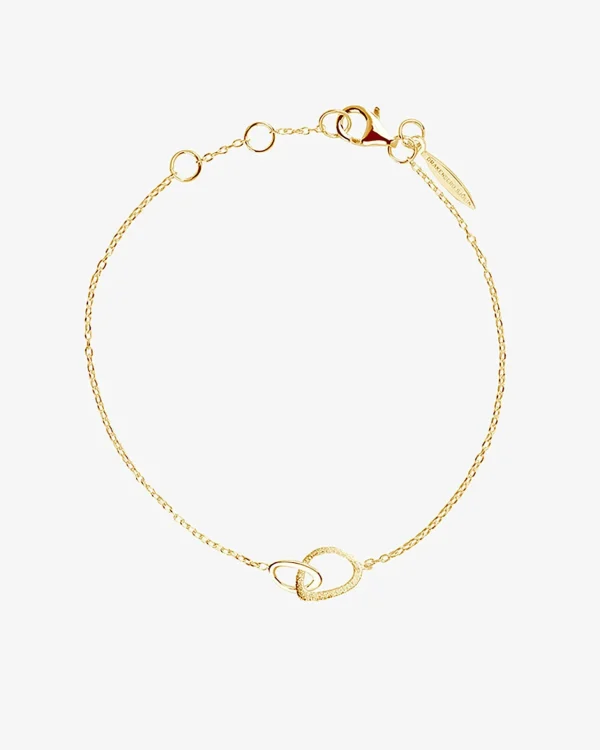 Together drop bracelet gold
