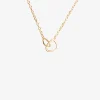Together drop necklace gold