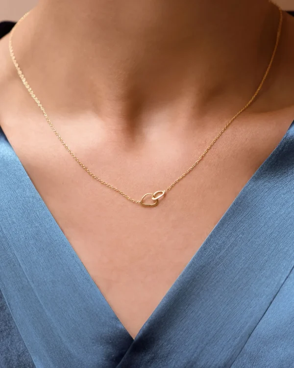 Together drop necklace gold
