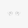Together drop studs silver
