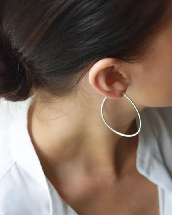Together hoops silver