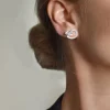 Together medium studs silver