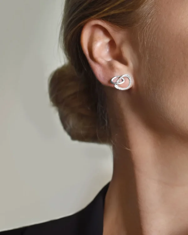 Together medium studs silver