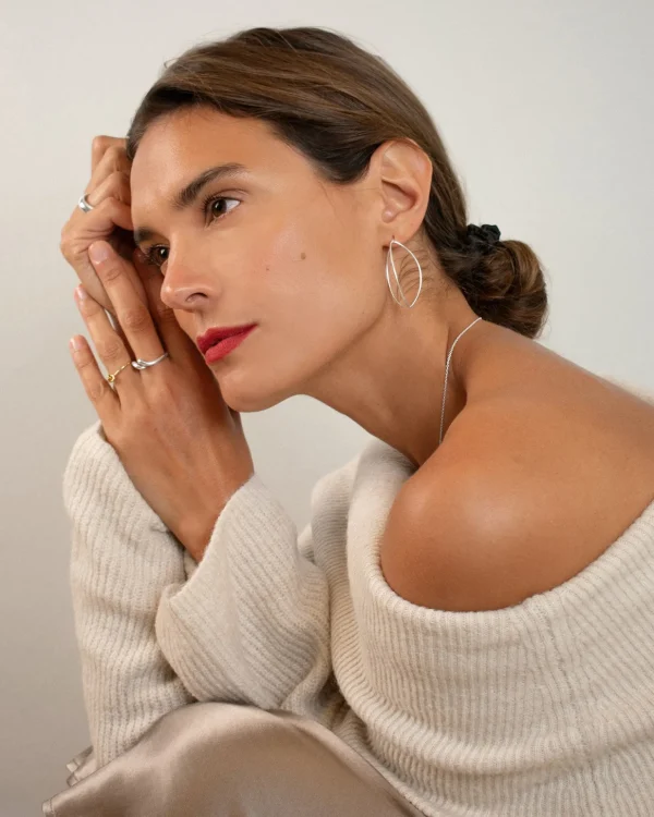 Together small earrings silver